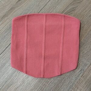 L.A. Hearts Pink Corset Bandeau Top – Size XS – Strapless Ribbed Tube Top